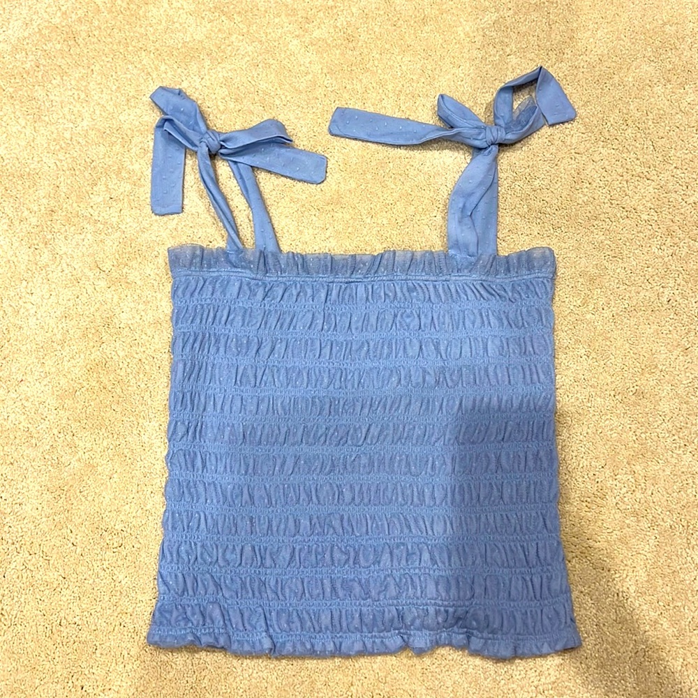 Women’s Anthropologie Periwinkle Blue Smocked Cami
